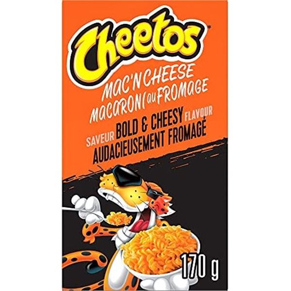 NEW CASE OF 12 CHEETOS MAC'N CHEESE  BOLD & CHEESY