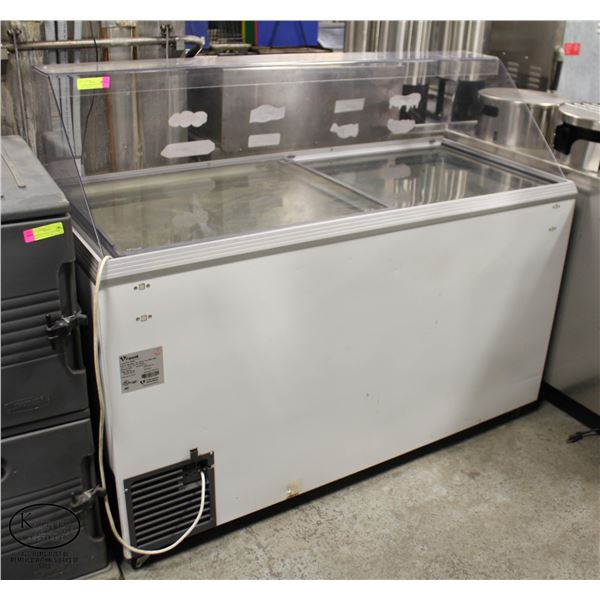 5' CARAVELL 8 BUCKET ICE CREAM CHEST FREEZER W/