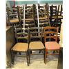 Image 1 : 33 PADDED WOODEN DINING CHAIRS - AS IS