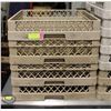 Image 1 : STACK OF 4 COMMERCIAL 16-COMPARTMENT GLASS RACKS