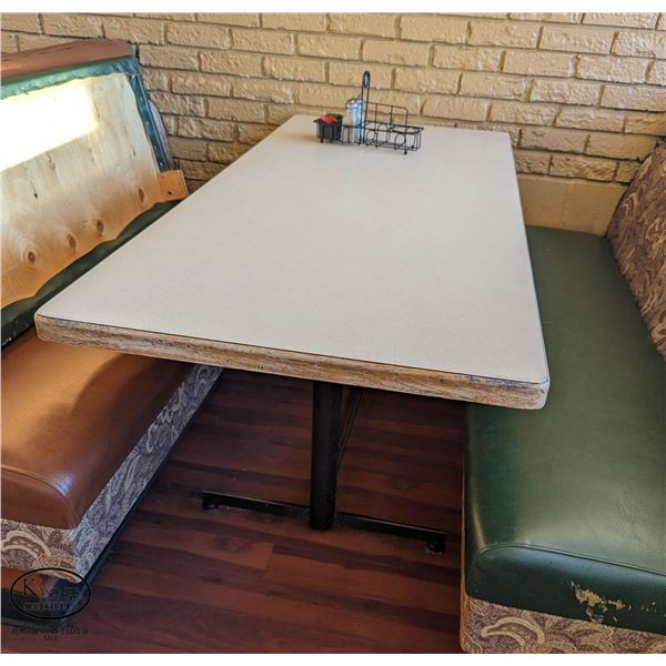 LOT OF 2 RECTANGULAR 5' DINING TABLES