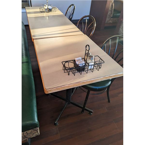 LOT OF 3 RECTANGULAR 2' DINING TABLES