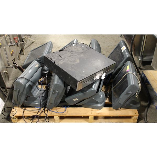 LOT OF 11 MICROS POS TERMINALS *MAY BE INCOMPLETE.