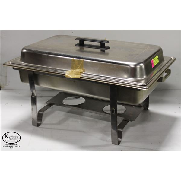 FULL SIZE STAINLESS STEEL COMPLETE CHAFING DISH
