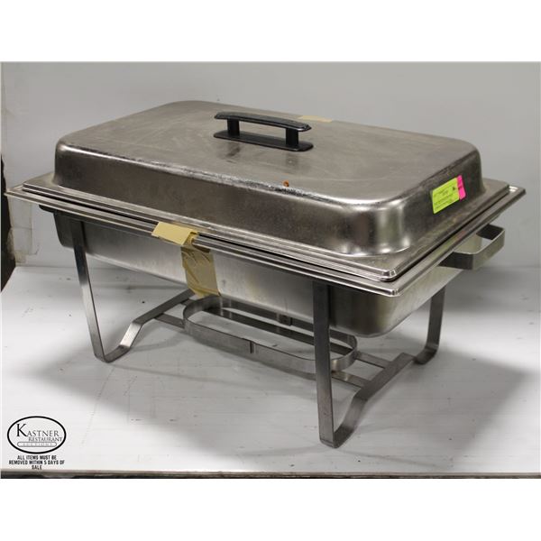 FULL SIZE STAINLESS STEEL COMPLETE CHAFING DISH