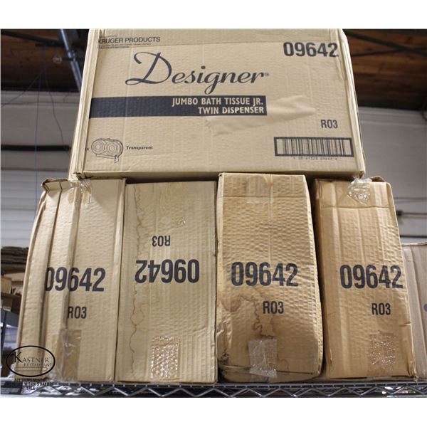 LOT OF 5 KRUGER TOILET PAPER DISPENSERS