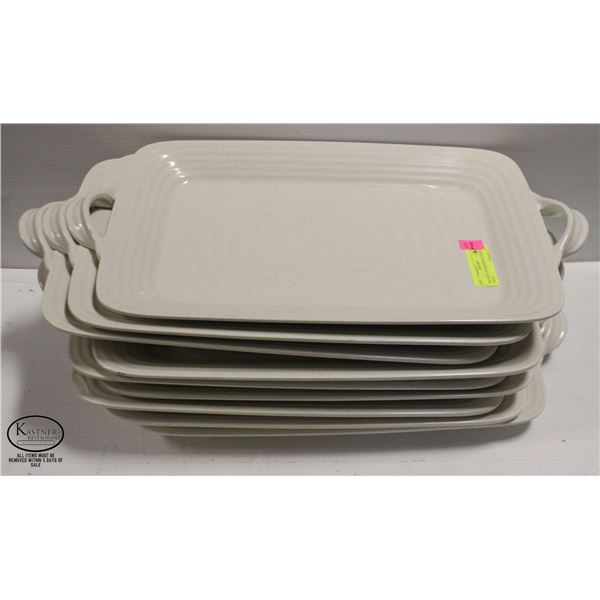 SIX POLY / COMPOSITE PLATTER TRAYS