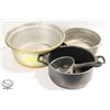 Image 1 : LOT OF 4 PCS. OF ASSORTED ALUMINUM COOKWARE