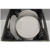 Image 1 : CRATE OF 24 PORCELAIN 9.5" DINNER PLATES