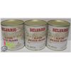Image 1 : 3 CANS OF BELVARIO SLICED BLACK OLIVES, 2.84L PER