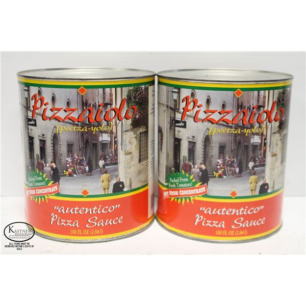 2 CANS OF PIZZAIOLO AUTHENTICO PIZZA SAUCE
