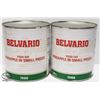 Image 1 : LOT OF 2 CANS OF BELVARIO PIZZA CUT PINEAPPLE