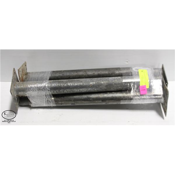 FOUR 16.5" COMMERCIAL EQIPMENT LEGS W/ FOOT