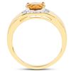 Image 4 : Plated 18KT Yellow Gold 1.20ct Citrine and Topaz Ring