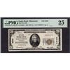 Image 1 : 1929 $20 Eagle Bend MN National PMG 25