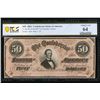 Image 1 : 1864 $50 T-68 Confederate PMG 64