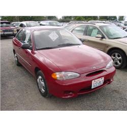 1999 HYUNDAI ACCENT-4 CYL. - 36,852 Act