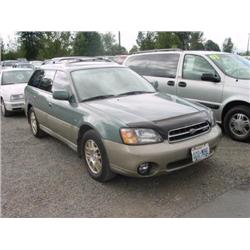  2001 SUBARU LEGACY-6 CYL. - 70,884 Act