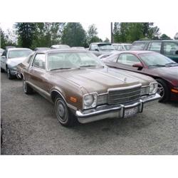  1977 PLYMOUTH VALARI - 75,195 (5-Digit)
