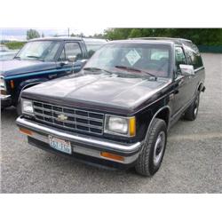  1985 CHEVROLET S10 BLAZER - 89,696 (5-Digit)