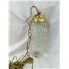 Image 2 : Ornate Glass Lantern Swag Lamp