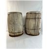 Image 1 : 2 Vintage Rustic Wood Nail Keg Barrels