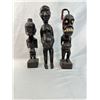 Image 1 : 3 Wood Carved Figures