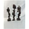 Image 2 : 3 Wood Carved Figures