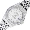 Image 1 : Rolex Quickset Sapphire Silver Index Diamond Datejust Wristwatch 26MM