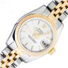 Image 1 : Rolex Sapphire Quickset 2T Silver Index Datejust Wristwatch 26MM