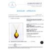 Image 3 : 4.05 ctw Opal and 0.28 ctw Diamond Pendant on a 14K Yellow Gold Chain