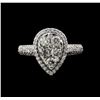 Image 2 : 14KT White Gold 1.13 ctw Diamond Ring