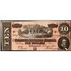 Image 1 : 1864 $10 Confederate States of America Note