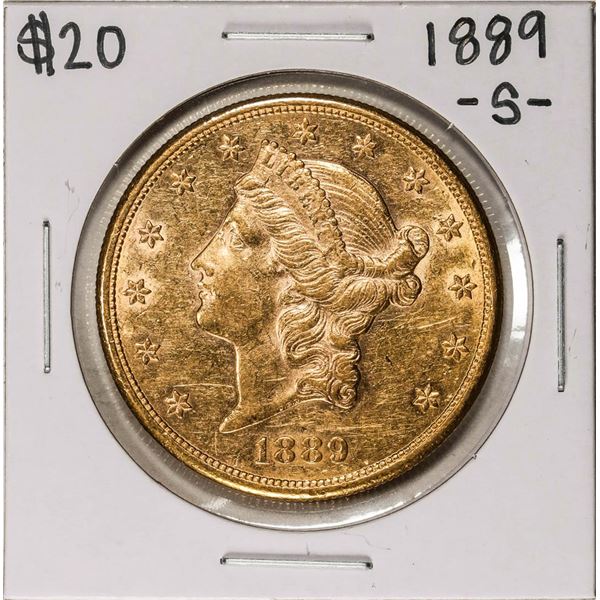 1889-S $20 Liberty Head Double Eagle Gold Coin