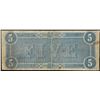 Image 2 : 1864 $5 Confederate States of America Note