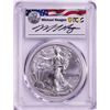 Image 1 : 2021-(P) Ty.1 $1 American Silver Eagle Coin PCGS MS69 Reagan Signature First Day Issue