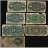 Image 2 : Lot of (7) March 3, 1863 Fourth Issue Fractional Currency Notes