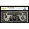 Image 1 : 1899 $2 Mini-Porthole Silver Certificate Note Fr.253 PCGS Very Fine 20