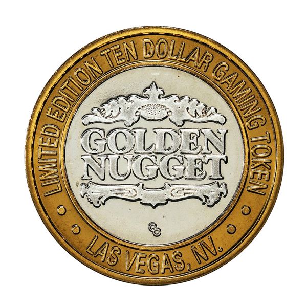 .999 Silver Golden Nugget Las Vegas $10 Limited Edition Casino Gaming Token