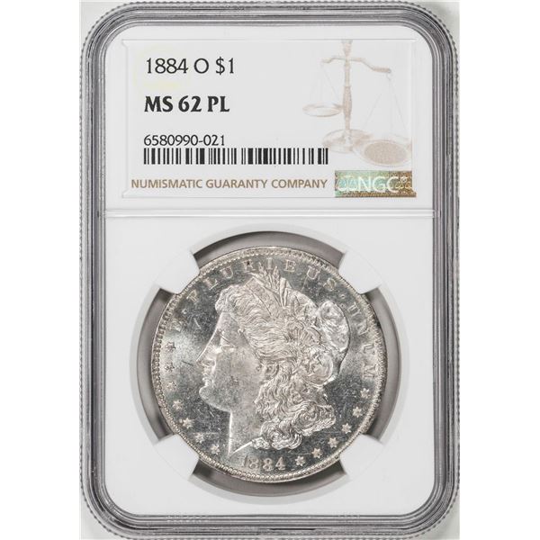 1884-O $1 Morgan Silver Dollar Coin NGC MS62PL