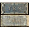 Image 2 : Lot of (2) 1864 $10 Confederate States of America Notes