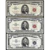 Image 1 : Lot of 1953 $5 Silver Certificate & 1963 $5 Legal Tender Notes