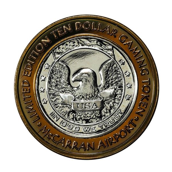 .999 Silver McCarran International Airport Las Vegas, NV $10 Limited Gaming Token