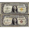 Image 1 : Lot of 1935A $1 Hawaii & North Africa WWII Emergency Issue Silver Certificate Notes