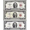 Image 1 : Lot of (3) 1953/1963 $2 Legal Tender Stars Notes