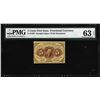 Image 1 : 1862 First Issue 5 Cents Fractional Currency Note Fr.1230 PMG Ch. Uncirculated 63EPQ