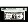 Image 1 : 1957 $1 Silver Certificate Star Note Fr.1619* PMG Gem Uncirculated 66EPQ