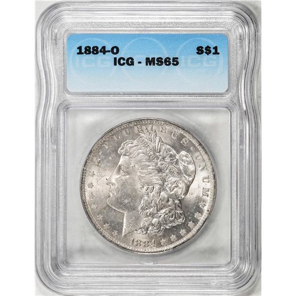 1884-O $1 Morgan Silver Dollar Coin ICG MS65