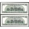 Image 2 : Lot of (2) 2006 $100 Federal Reserve Star Notes