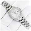 Image 3 : Rolex Ladies Stainless Steel Silver Index Diamond Datejust Wristwatch